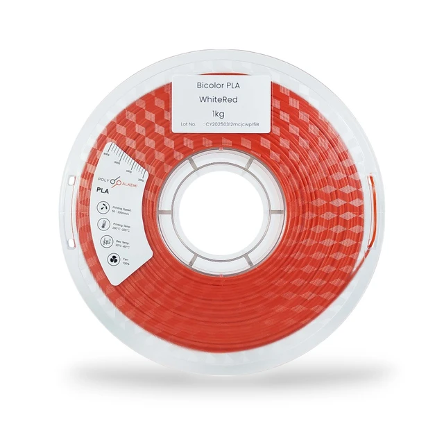 Polyalkemi PLA Bicolor White Red 