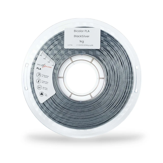 Polyalkemi PLA Bicolor Black Silver 