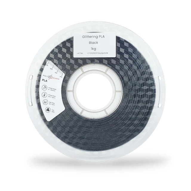 Polyalkemi PLA Glittering Glittering Black 