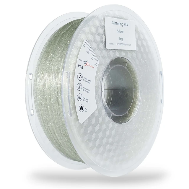 Polyalkemi PLA Glittering Glittering Silver 