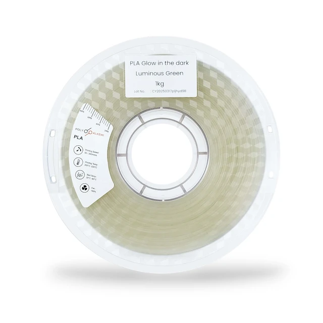 Polyalkemi PLA Glow in the Dark Glow Green 