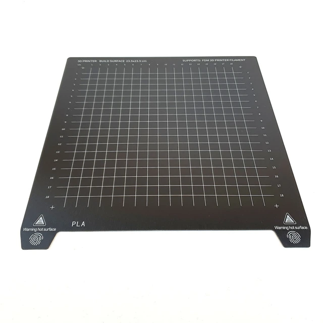 Polyalkemi Flexplate Black PC 235x235 Dobbelsidig Brushed+Frosted 