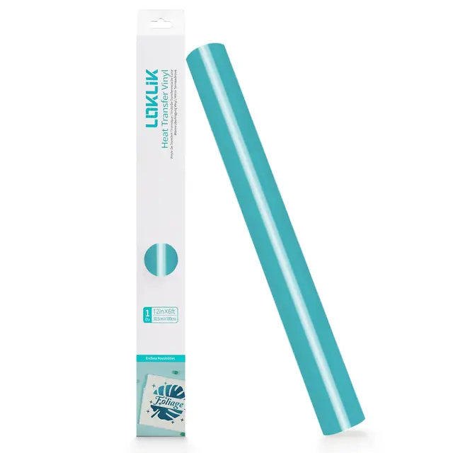 LOKLiK Heat Transfer Vinyl Basic Aqua Blue 