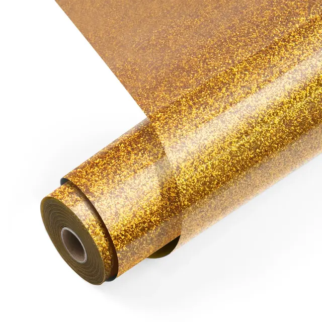 LOKLiK Heat Transfer Vinyl Glitter Golden 