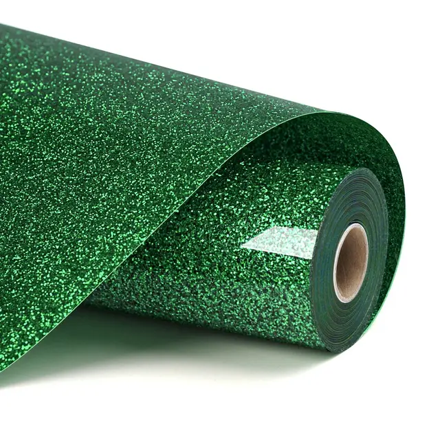 LOKLiK Heat Transfer Vinyl Glitter Green 