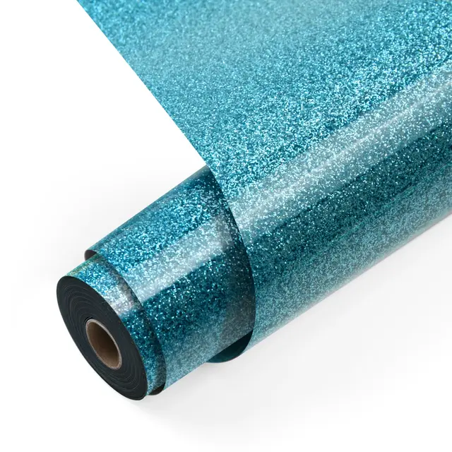 LOKLiK Heat Transfer Vinyl Glitter Light Blue 