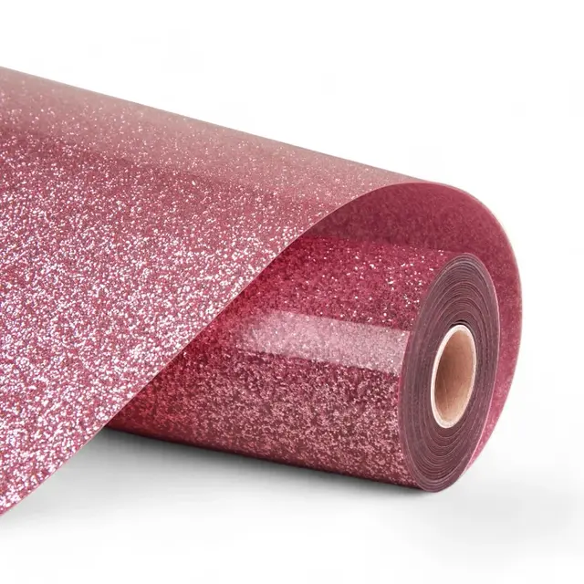 LOKLiK Heat Transfer Vinyl Glitter Pink 