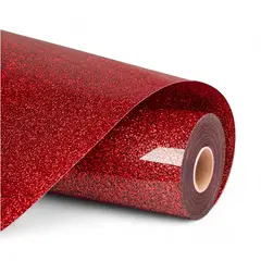 LOKLiK Heat Transfer Vinyl Glitter Red
