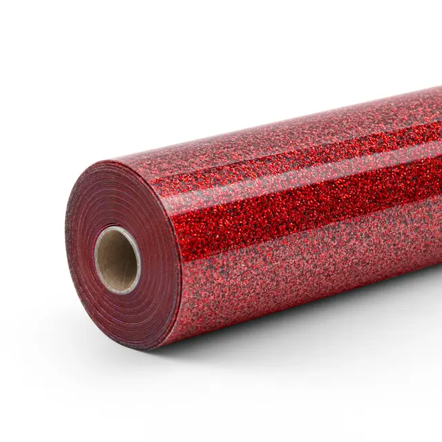 LOKLiK Heat Transfer Vinyl Glitter Red 