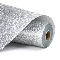 LOKLiK Heat Transfer Vinyl Glitter Silver