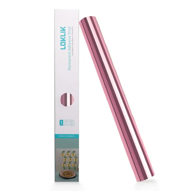 LOKLiK Permanent Adhesive Vinyl Mirror Rose Gold 