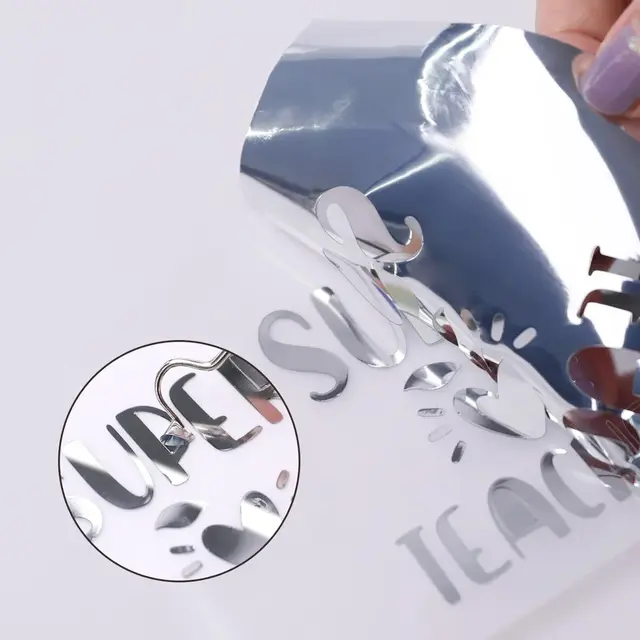 LOKLiK Permanent Adhesive Vinyl Mirror Silver 