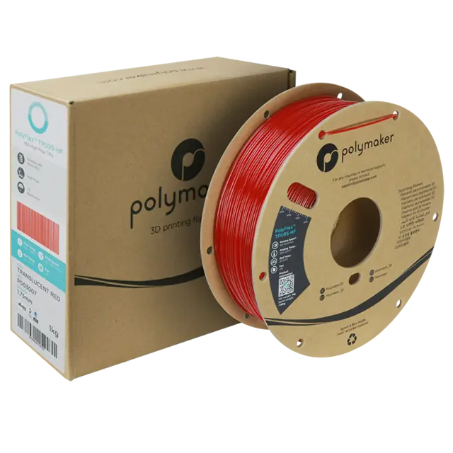 Polymaker PolyFlex TPU95-HF Translucent Red (1000g) 