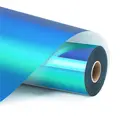 LOKLiK Permanent Vinyl Holographic Aqua Blue 