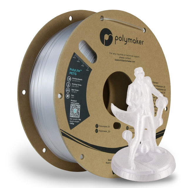 Polymaker PolyLite PETG Clear (1000g) 