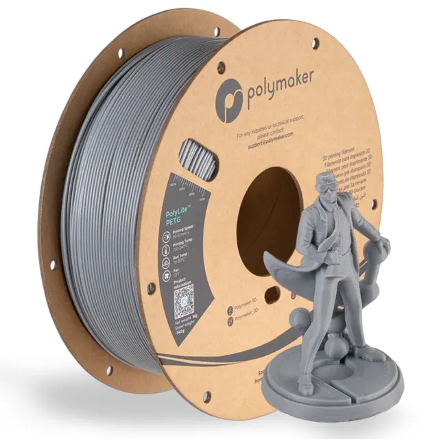 Polymaker PolyLite PETG Grey (1000g) 