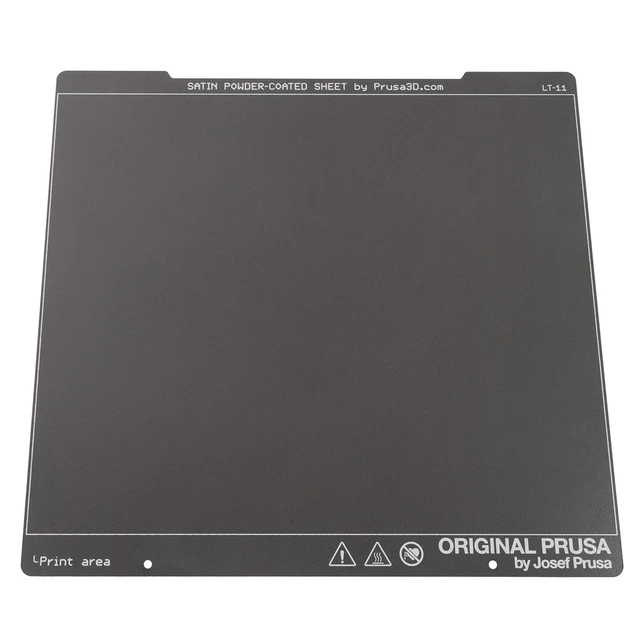 Prusa Satin Powder-coated Print Sheet MK2.5 / 2.5S / MK3 / MK3S / MK3S+ / MK4 