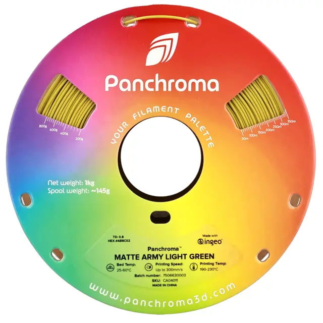 Polymaker Panchroma Matte PLA Army Light Green 