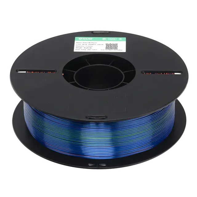 eSun PLA-Silk Mystic Blue Orange Green 