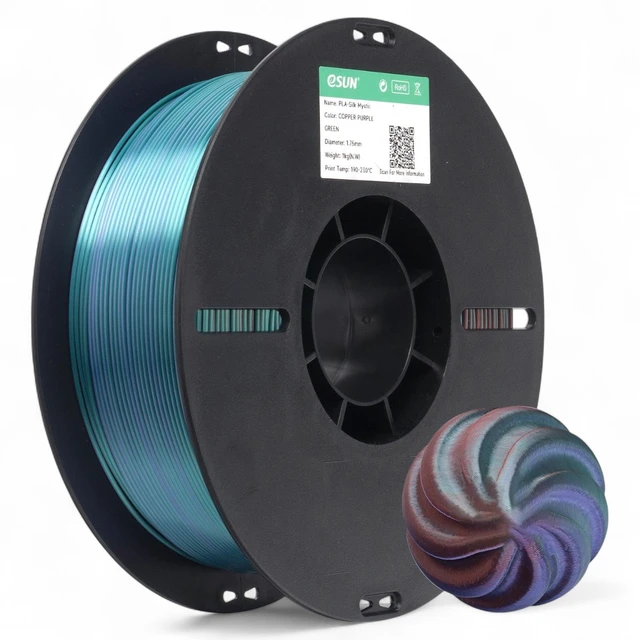 eSun PLA-Silk Mystic Copper Purple Green 