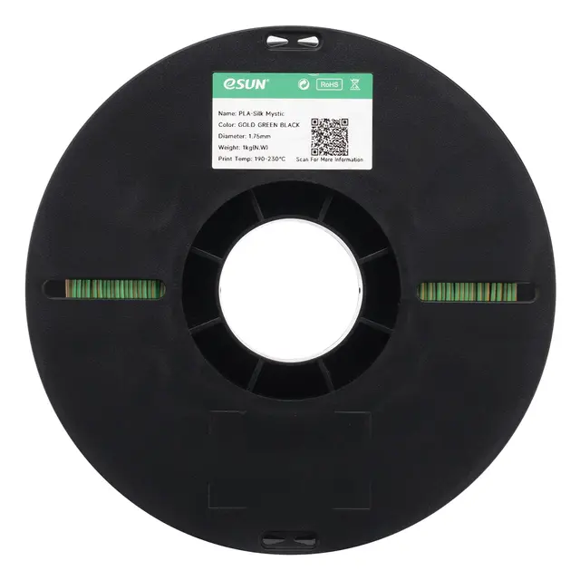 eSun PLA-Silk Mystic Gold Green Black 