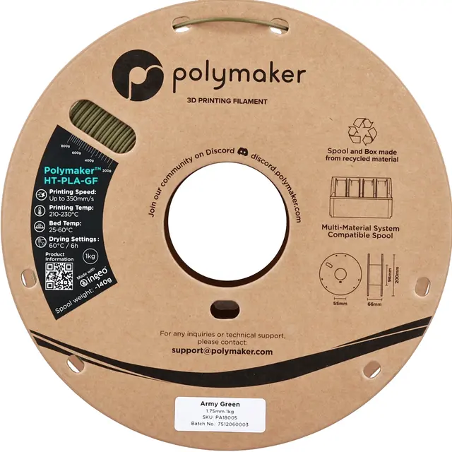 Polymaker HT-PLA-GF Army Green 