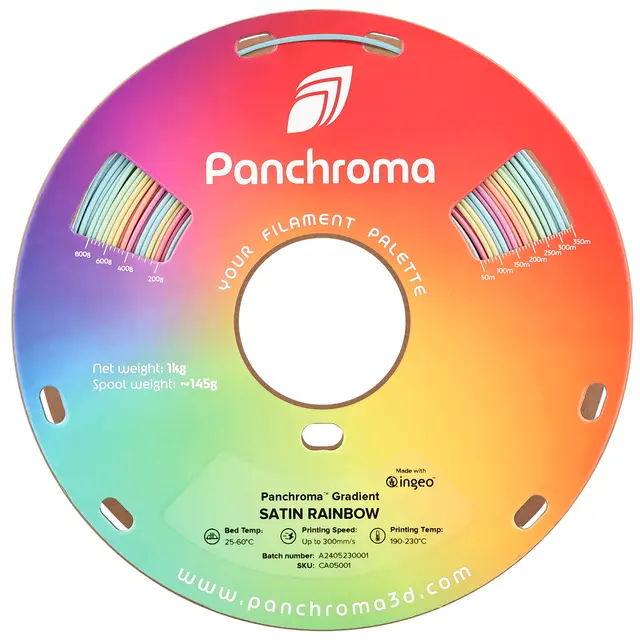 Polymaker Panchroma Gradient Satin PLA Rainbow 
