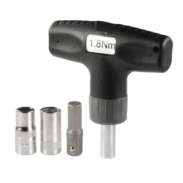Momentnøkkel 1.8nm Inkl 7mm og 8mm kopp 