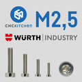 CNCKitchen M2.5 Screw Low Head TX8 -25pk 4mm 