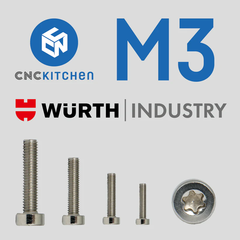 CNCKitchen M3 Screw Low Head TX10 - 25pk 10mm