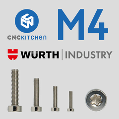 CNCKitchen M4 Screw Low Head TX20 - 25pk 10mm