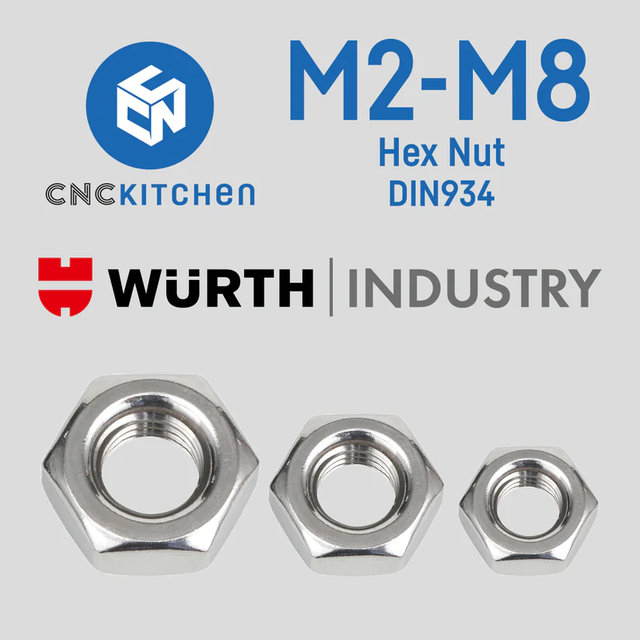 CNCKitchen Nuts - 50pk M3 