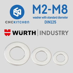 CNCKitchen Washers w/standard diameter M4