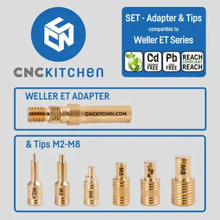 CNCKitchen Soldering Tips and Adapter For Weller ET-serie