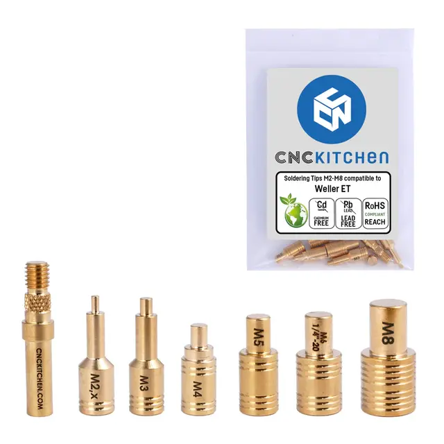 CNCKitchen Soldering Tips and Adapter For Weller ET-serie 
