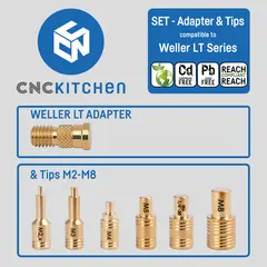 CNCKitchen Soldering Tips and Adapter For Weller LT-serie