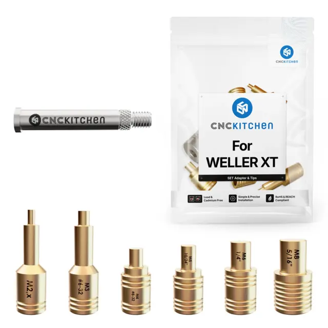 CNCKitchen Soldering Tips and Adapter For Weller XT-serie 
