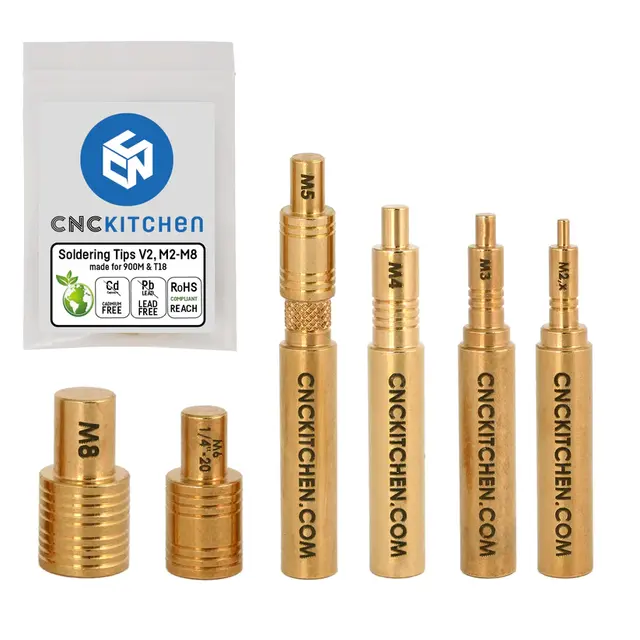 CNCKitchen Soldering Tips and Adapter For M900 / T18 