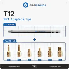 CNCKitchen Soldering Tips and Adapter For T12