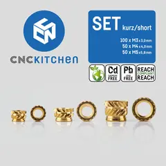 CNCKitchen Threaded Insert Set Short 200pk