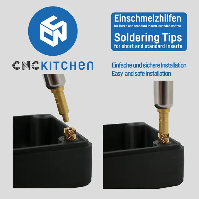 CNCKitchen Threaded Inserts M4 Standard 50pk 