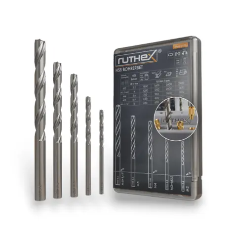 Ruthex Drill set for Inserts 