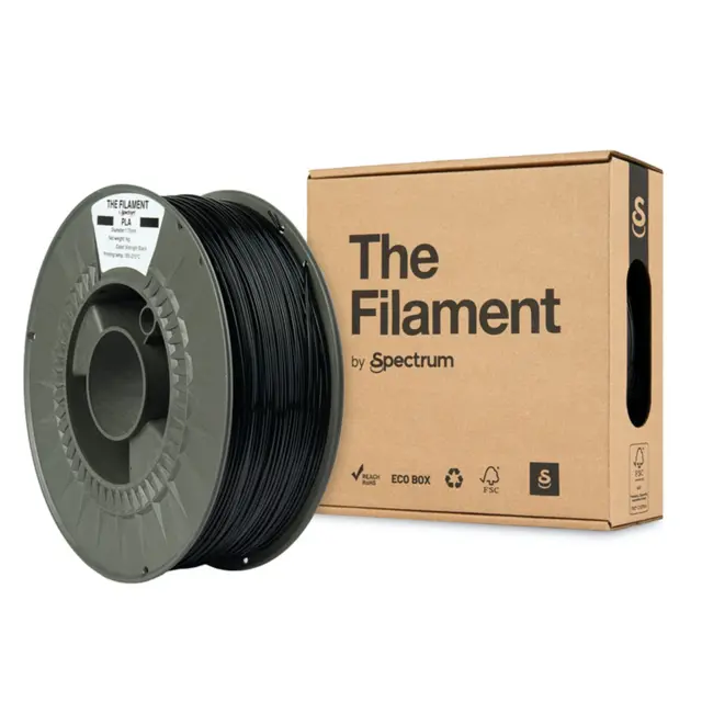 The Filament PLA, by Spectrum Filaments Midnight Black 