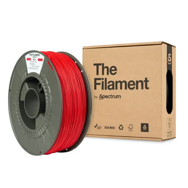 The Filament PLA, by Spectrum Filaments Technical Red 