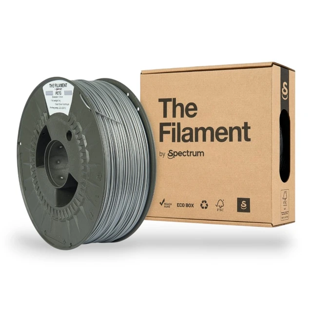 The Filament PETG, by Spectrum Filaments Silver Aluminium 
