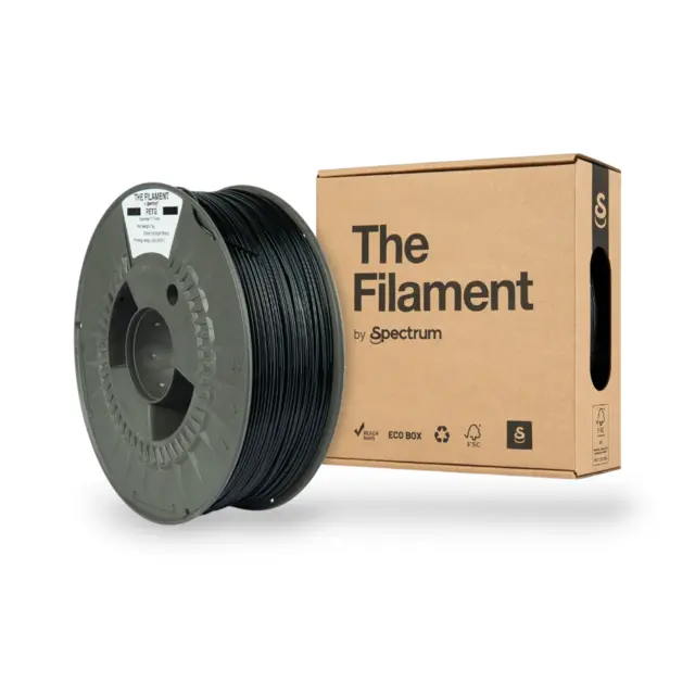 The Filament PETG, by Spectrum Filaments Midnight Black 