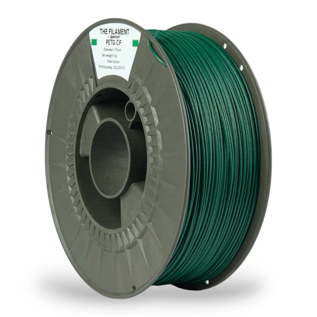 The Filament PETG-CF, by Spectrum Green 