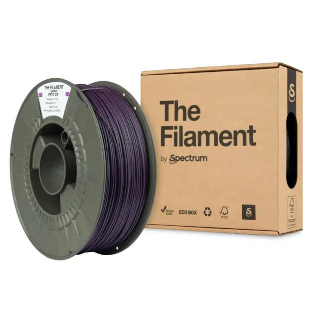 The Filament PETG-CF, by Spectrum Purple 