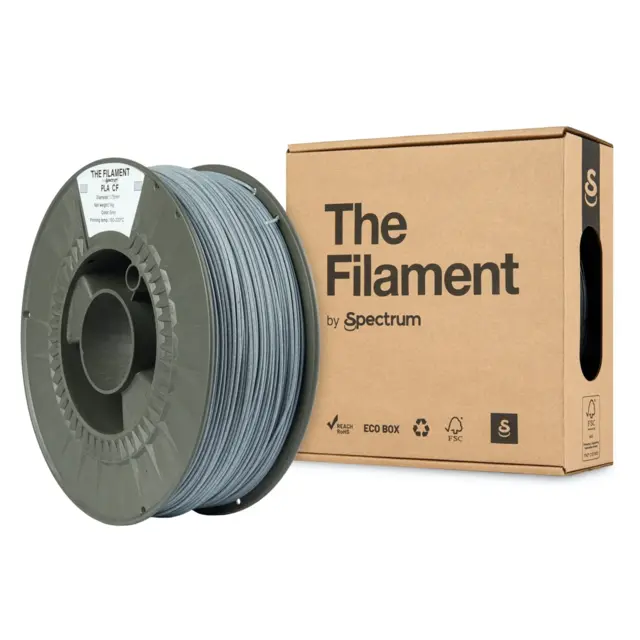 The Filament PLA-CF, by Spectrum Grey 