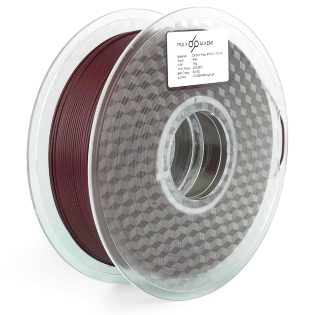 Polyalkemi PETG-CF Dark Red 
